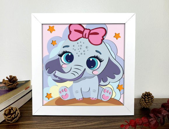 Baby Elephant Shadow Box 3D Svg: A Review for Other Design Projects