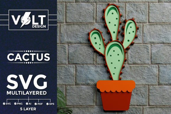 Cactus 3D SVG Multilayered Papercut File Review