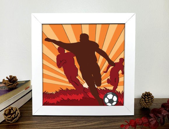 Football Shadow Box 3D Svg Review for Sports Brands