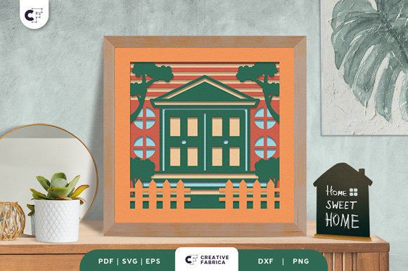 Front Home 3D Light Box Paper Cut: A Review for Modern Ornaments