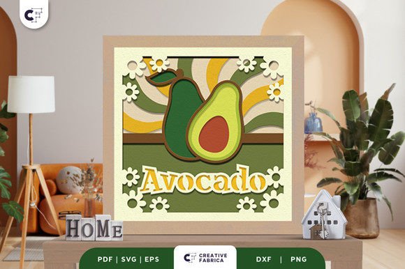 Groovy Avocado 3D Shadow Box Papercut: A 3D SVG Ornament Review