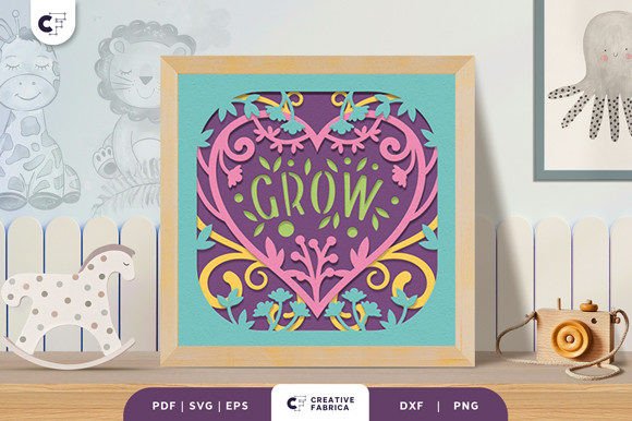 Grow Heart Shape 3D Shadow Box Papercut Review