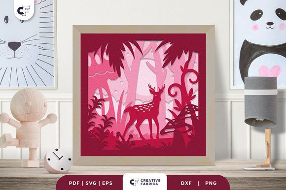 Mystical Deer 3D Light Box Paper Cut: A 3D SVG Fantasy And Fairy Tales Review