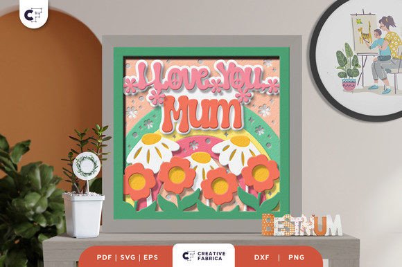 Retro Mother's Day 3D Shadow Box Review