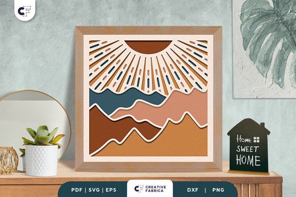 Sun Boho Decoration 3D Light Box Papercut: A Designer's Review